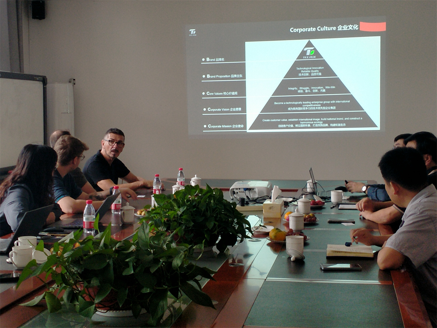 An Italian business delegation visited